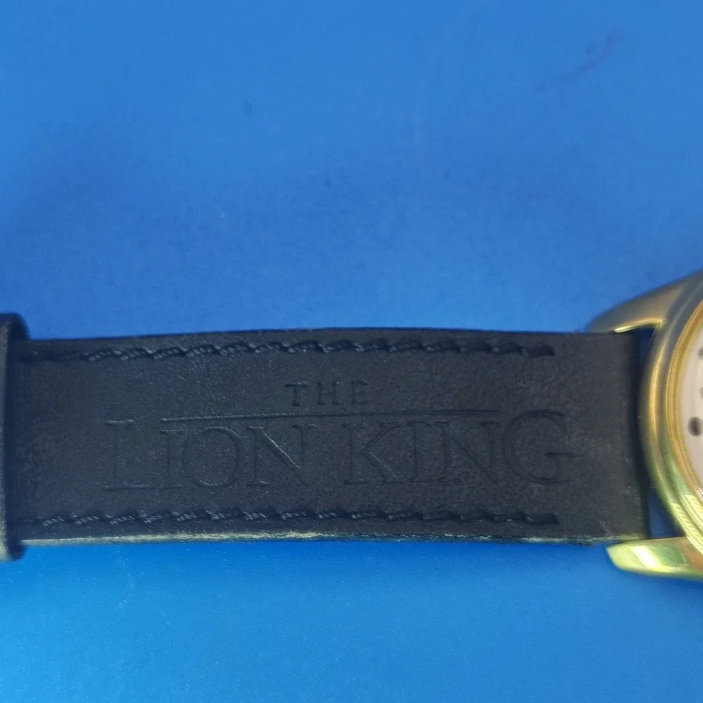 Vintage 1996 Timex Disney The Lion King 33mm Women's Quartz‎ Watch Logo Leather